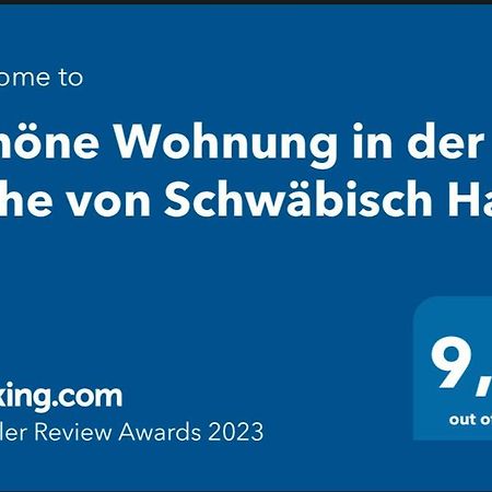 Schöne Wohnung in der Nähe von Schwäbisch Hall Rieden  Exterior foto